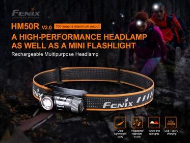 Nabíjateľná čelovka Fenix HM50R V2.0